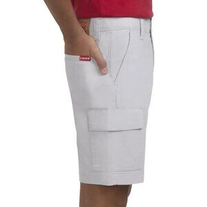Levi's Boys Size 14 Gray Utility Adjustable Waist Cargo Short NWT